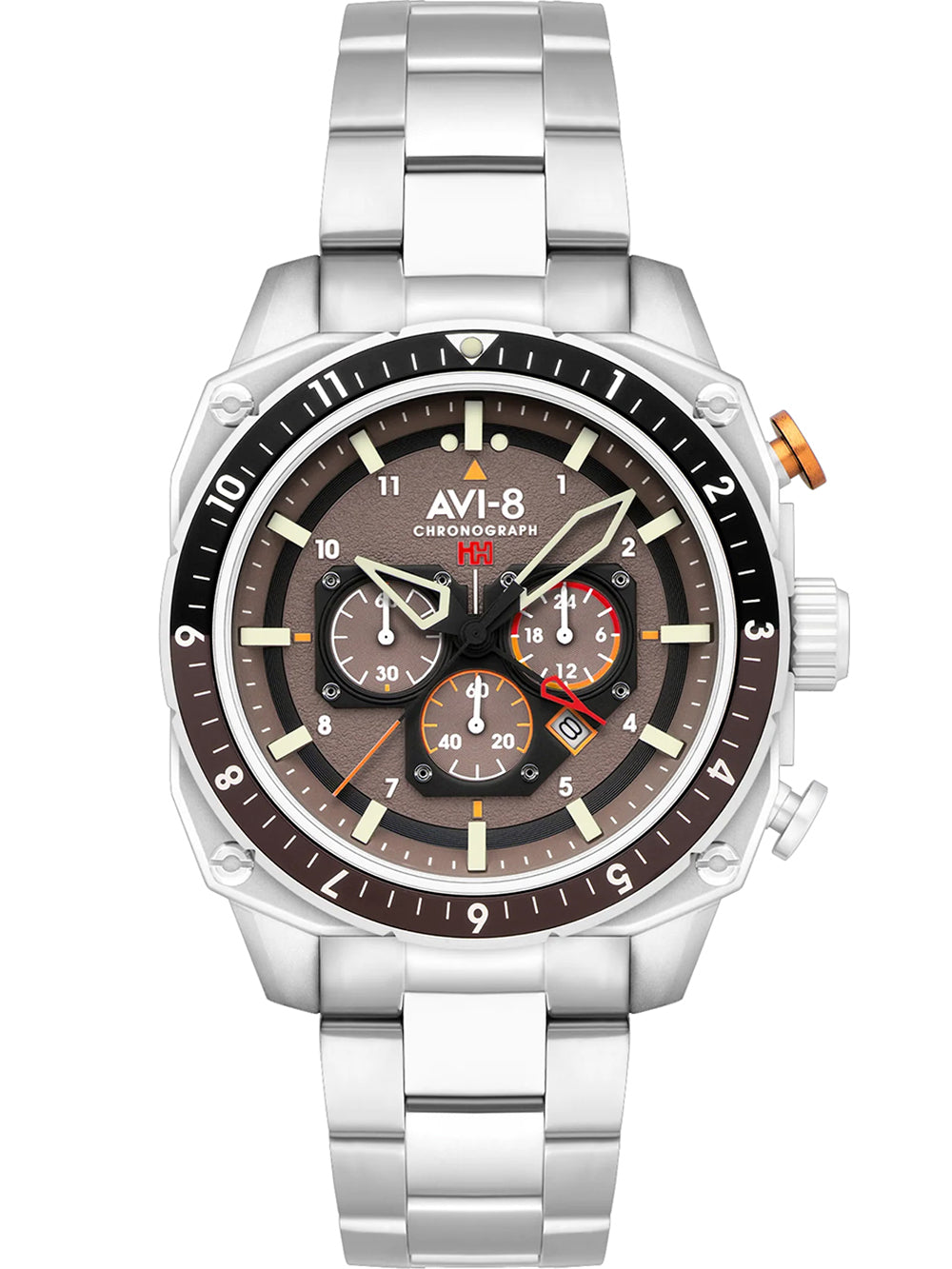 AVI-8 AV-4100-33 Hawker Hunter Dual Time 43mm