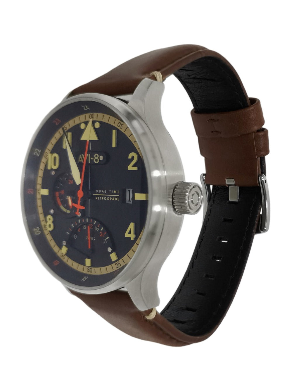 AVI-8 AV-4101-0B Hawker Hurricane McKellar Dual Time 44mm