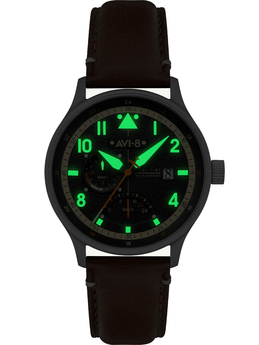 AVI-8 AV-4101-0B Hawker Hurricane McKellar Dual Time 44mm