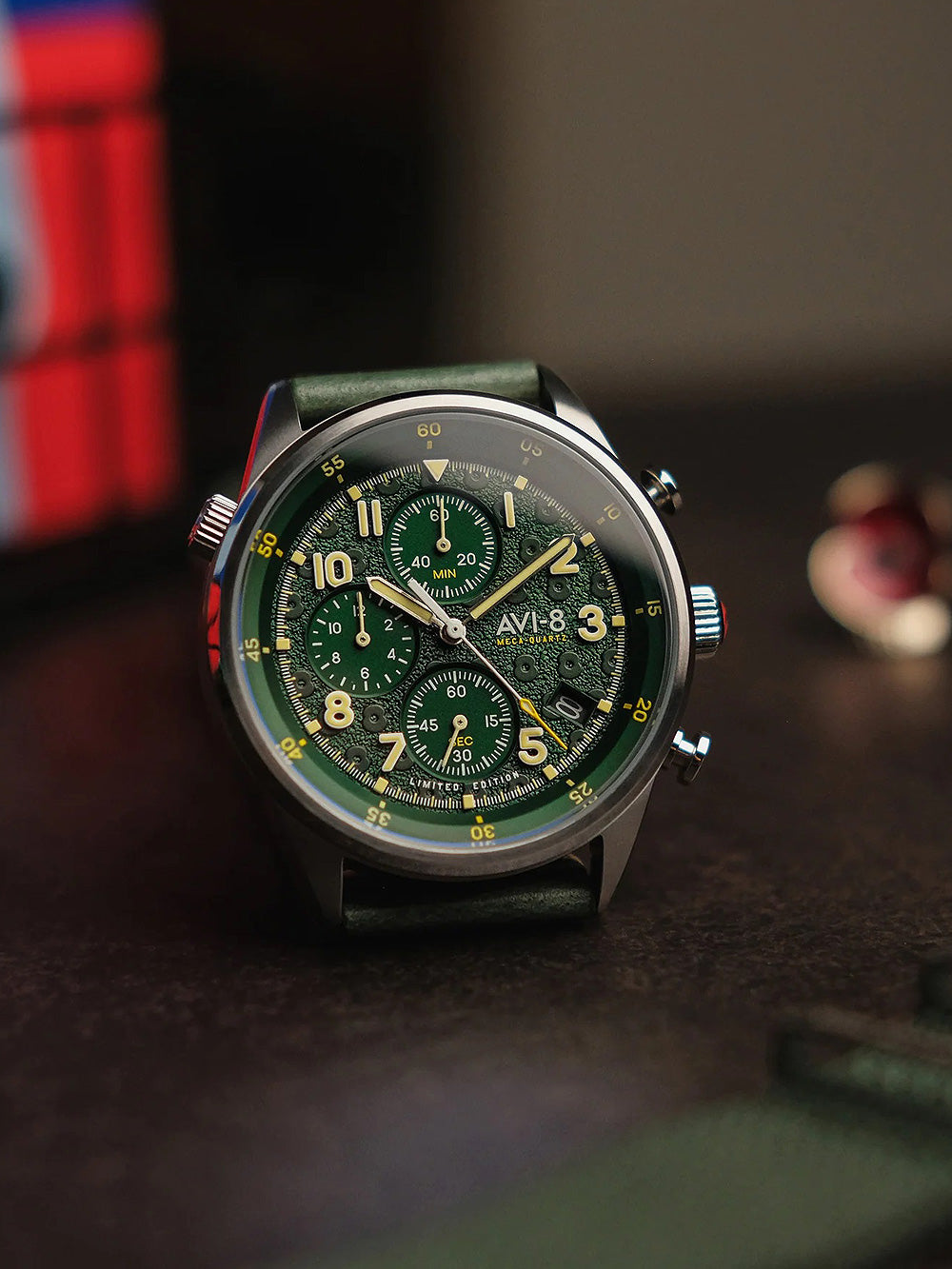 AVI-8 AV-4102-RBL-03 Flyboy Royal British Legion 42mm