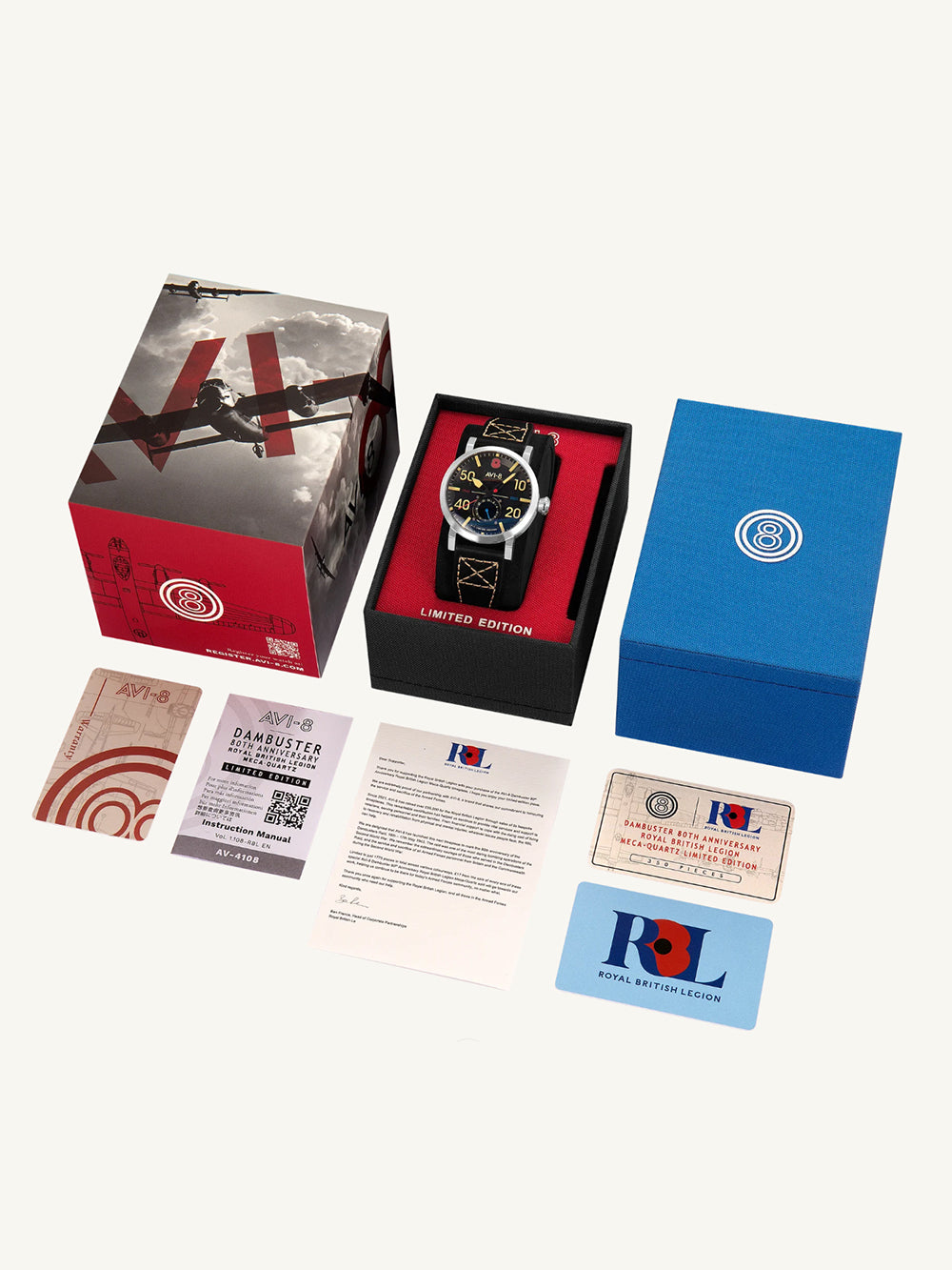 AVI-8 AV-4108-RBL-01 buster Limited 80th Anniversary Royal British Legion