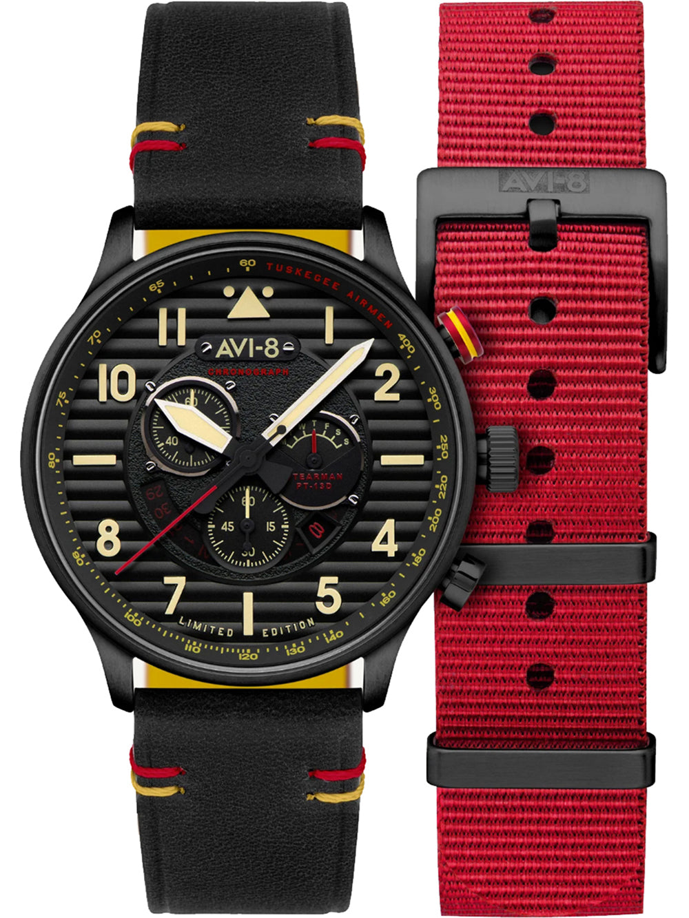 AVI-8 AV-4109-01 Flyboy Spirit of Tuskegee Limited Chrono 44mm