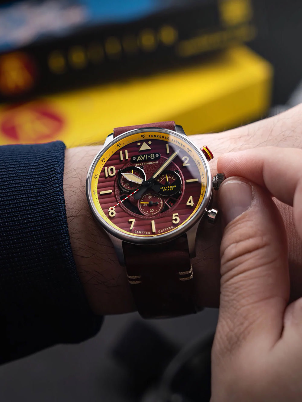 AVI-8 AV-4109-02 Flyboy Spirit of Tuskegee Limited Chrono 44mm