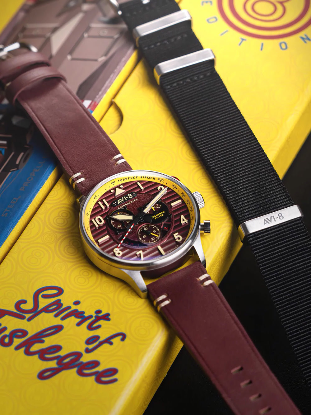 AVI-8 AV-4109-02 Flyboy Spirit of Tuskegee Limited Chrono 44mm