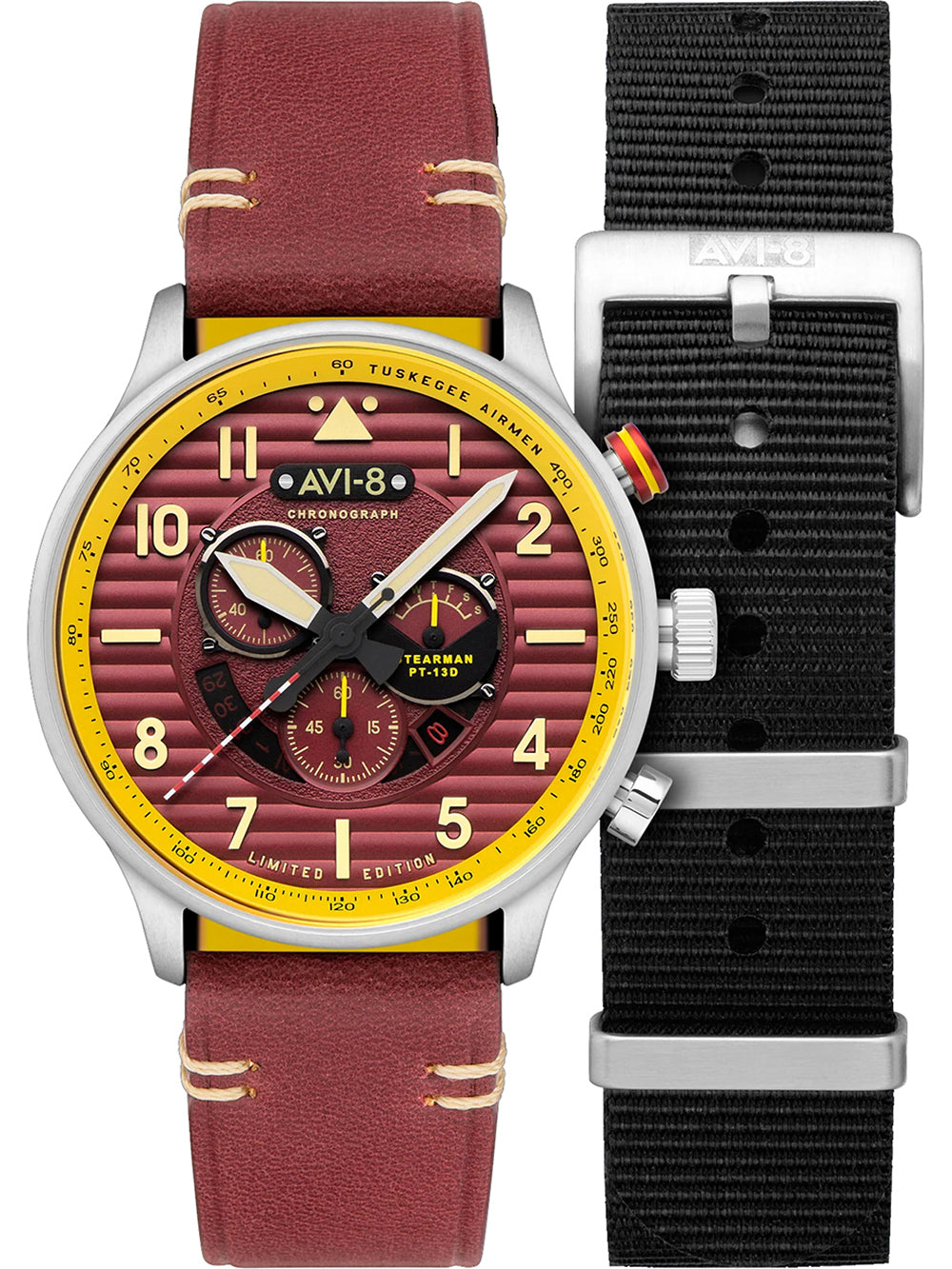 AVI-8 AV-4109-02 Flyboy Spirit of Tuskegee Limited Chrono 44mm