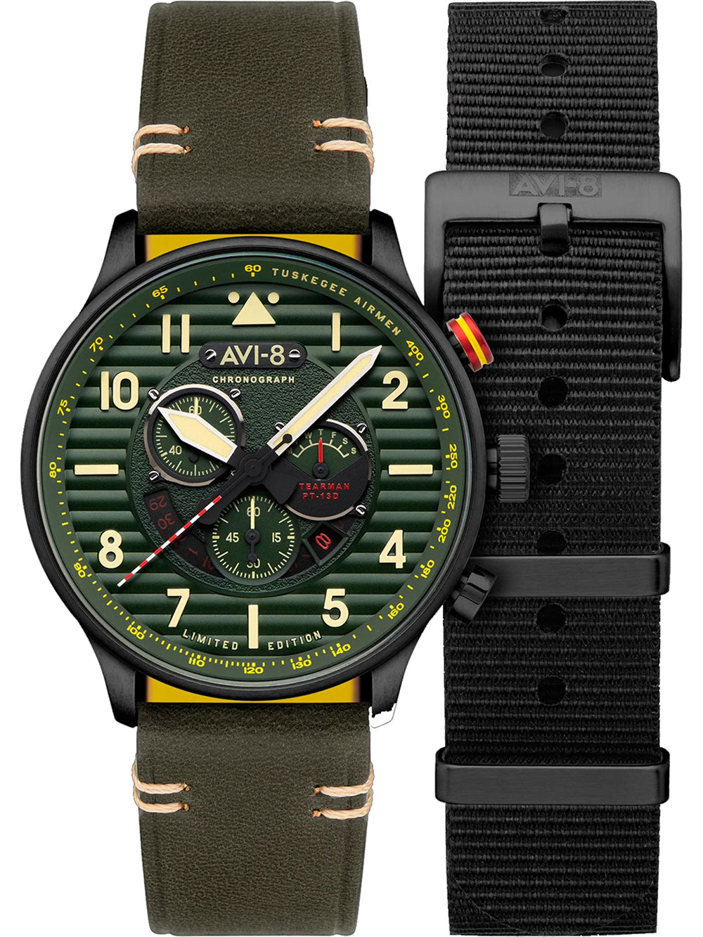 AVI-8 AV-4109-04 Flyboy Spirit of Tuskegee Limited Chrono 44mm