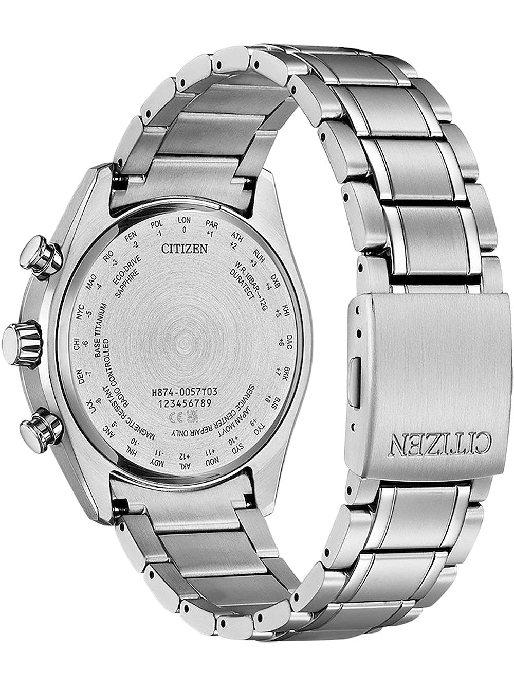 Citizen BY1010-81H Eco-Drive Moon Phase Titan Radio Contr.