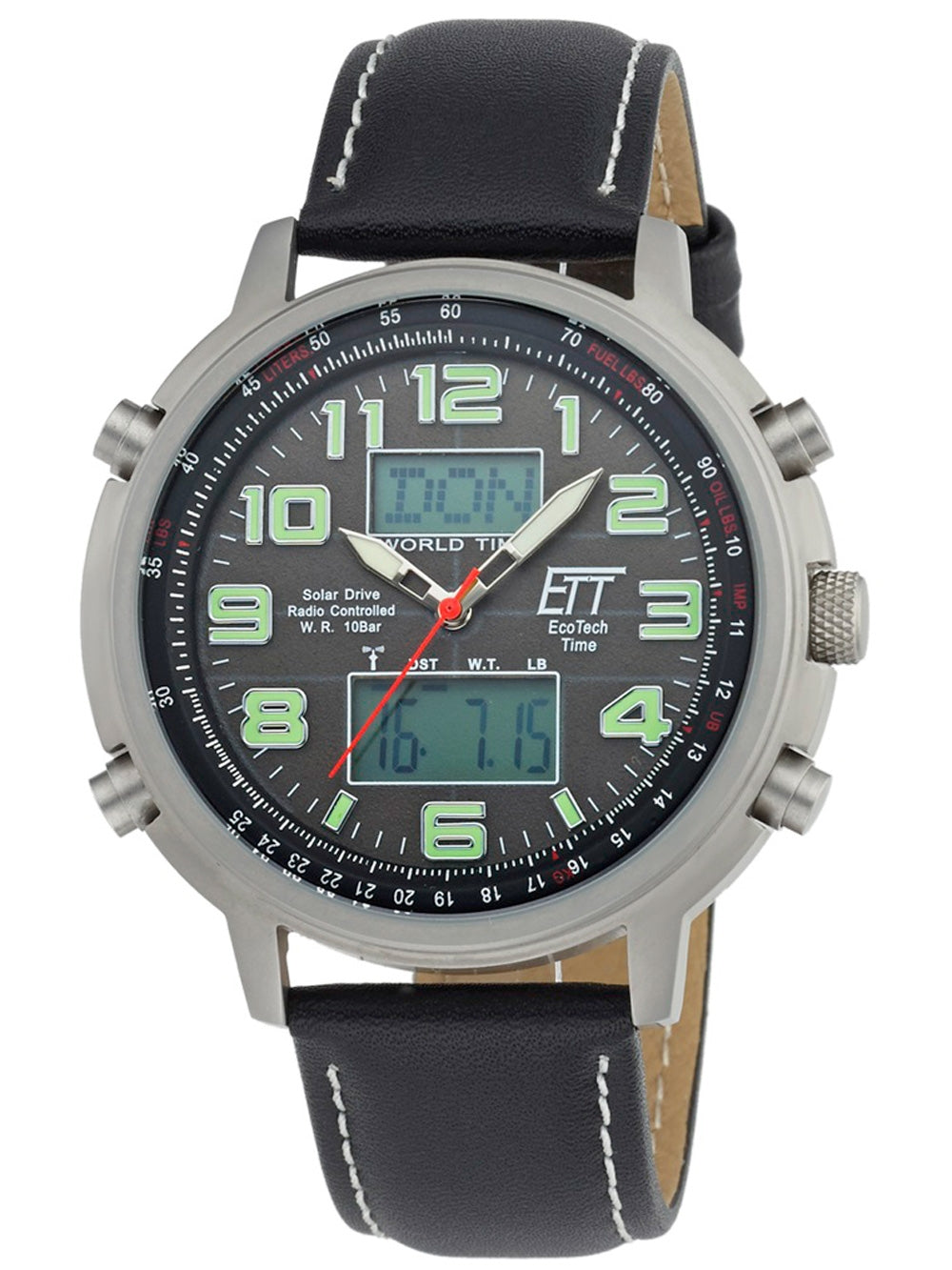 ETT EGS-11301-22L Solar Drive Radio Controlled Hunter II Chrono 48mm