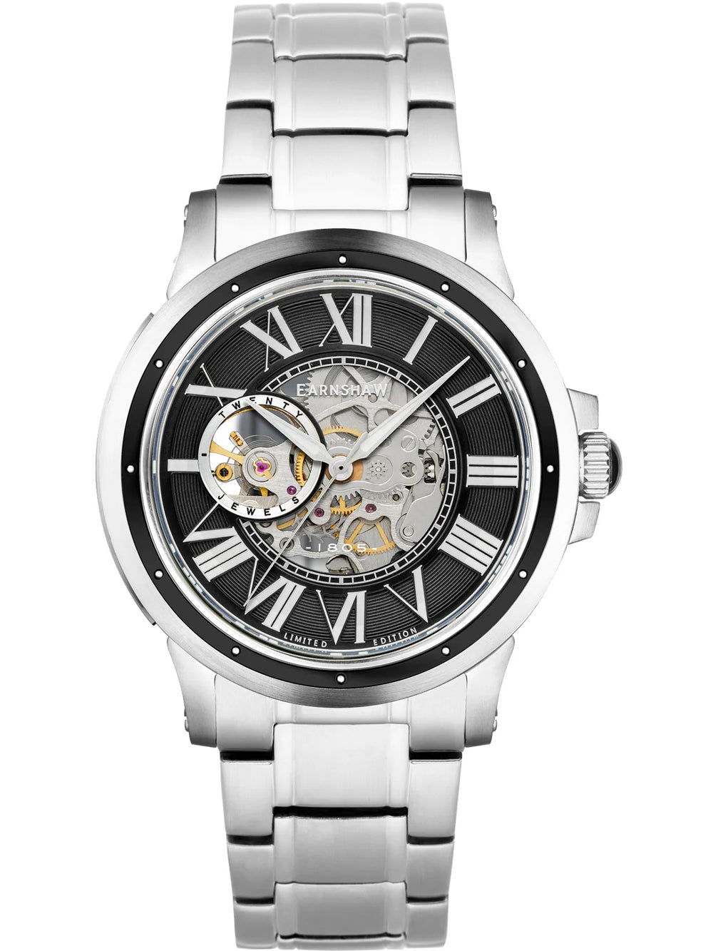 Thomas Earnshaw ES-8243-44 Comet Open Heart Skeleton 42mm