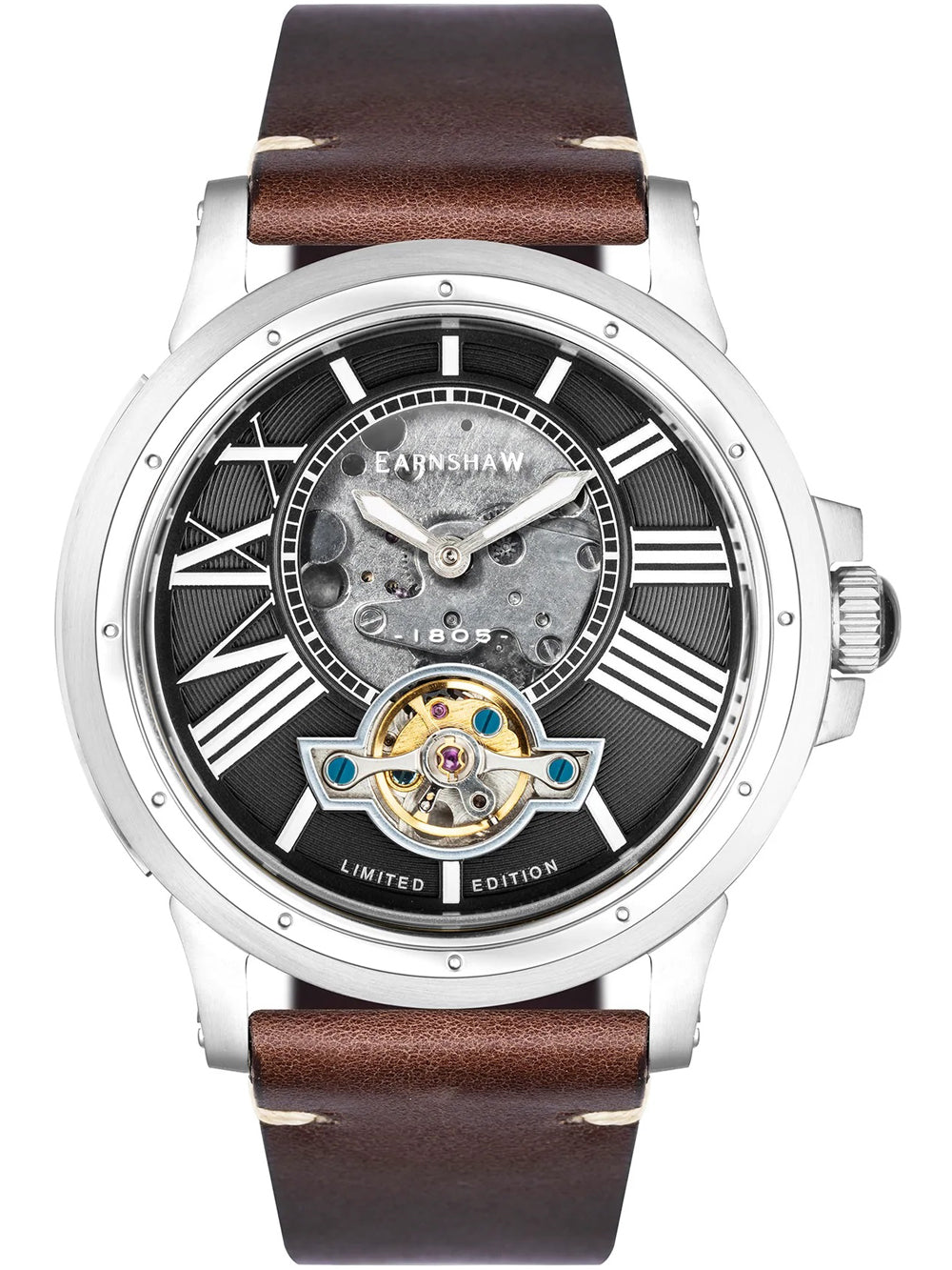 Thomas Earnshaw ES-8244-01 Bertha Open Heart Skeleton 42mm