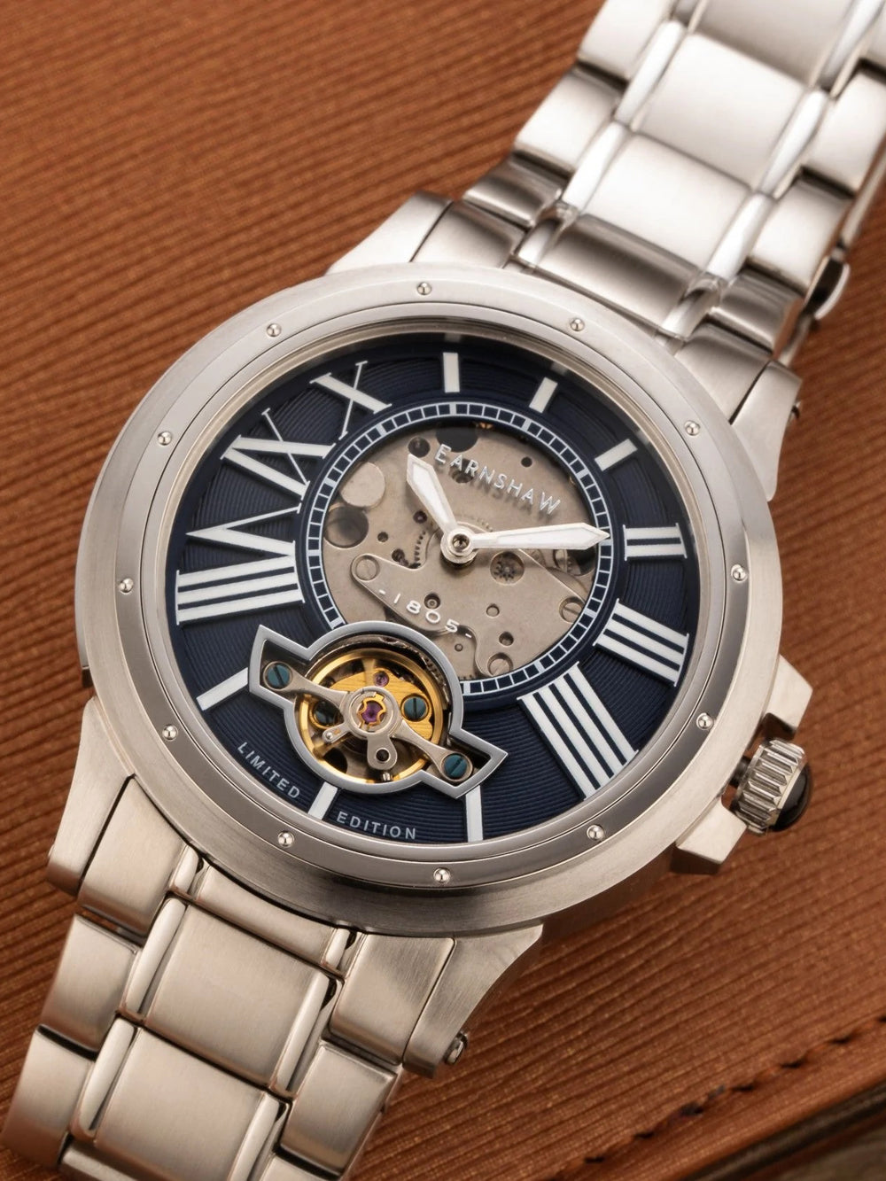 Thomas Earnshaw ES-8244-22 Bertha Open Heart Skeleton 42mm