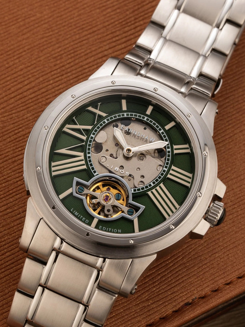 Thomas Earnshaw ES-8244-33 Bertha Open Heart Skeleton 42mm