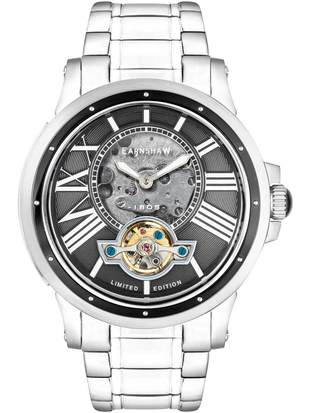 Thomas Earnshaw ES-8244-44 Bertha Open Heart Skeleton 42mm