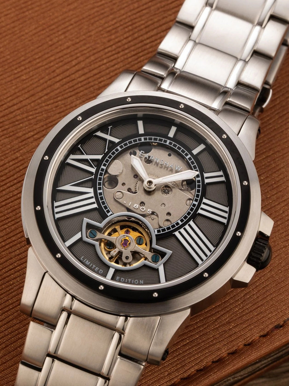 Thomas Earnshaw ES-8244-44 Bertha Open Heart Skeleton 42mm