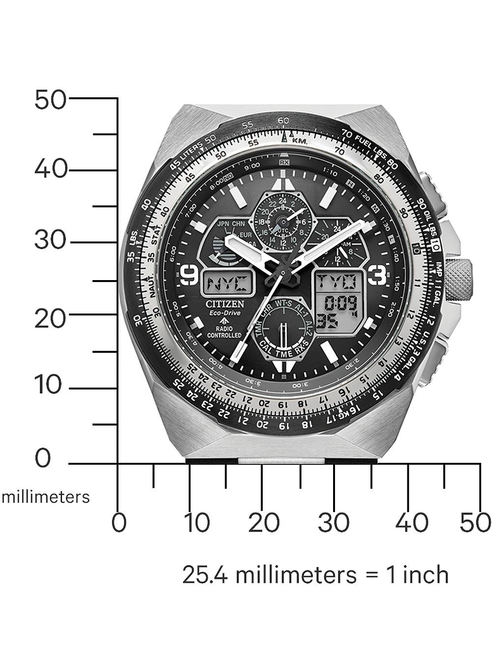 Citizen JY8149-05E Promaster Skyhawk Radio Controlled Eco-Drive 45mm