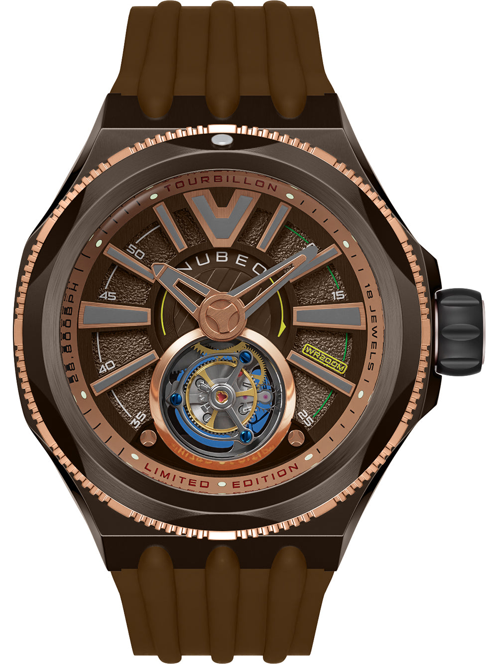 Nubeo NB-6075-0A Messenger Tourbillon Limited 52mm