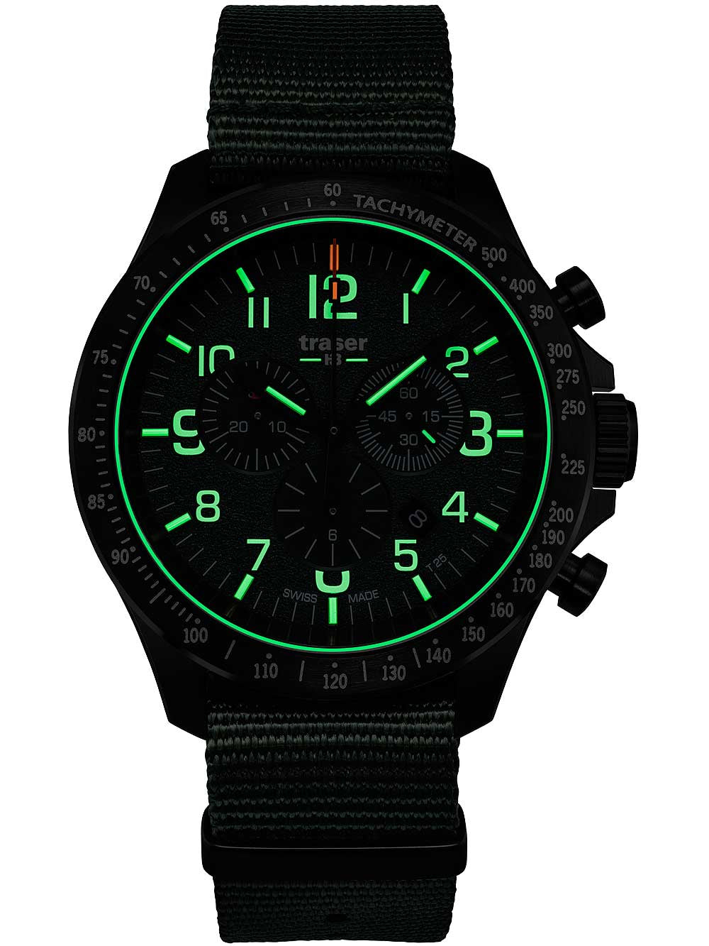 Traser H3 109463 P67 Officer chrono green nato 46mm