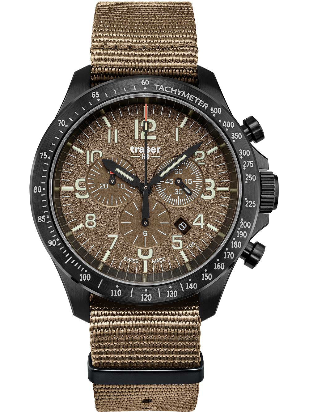 Traser H3 109459 P67 Officer chrono khaki nato 46mm