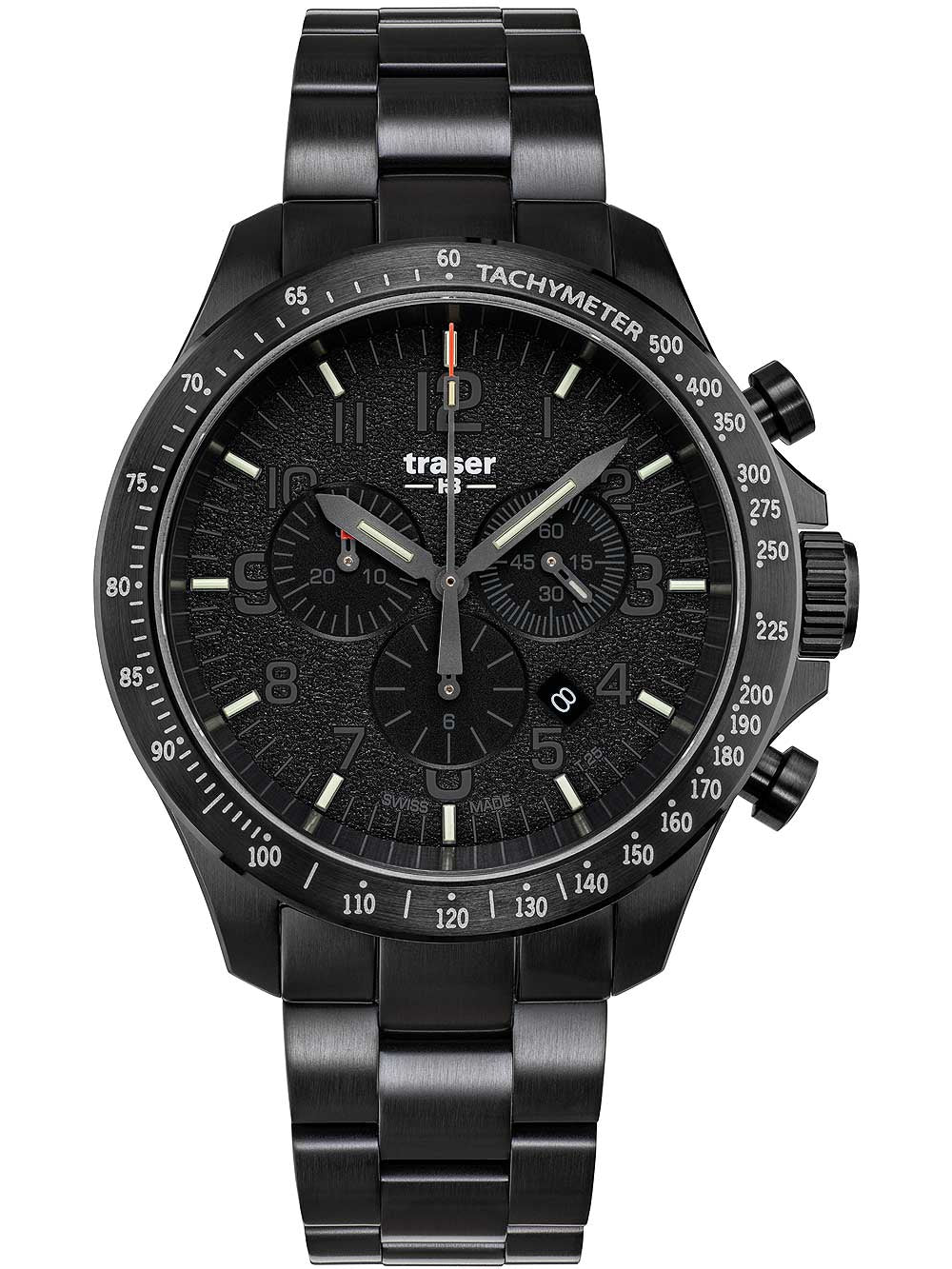 Traser H3 109466 P67 Officer chrono black steel 46mm