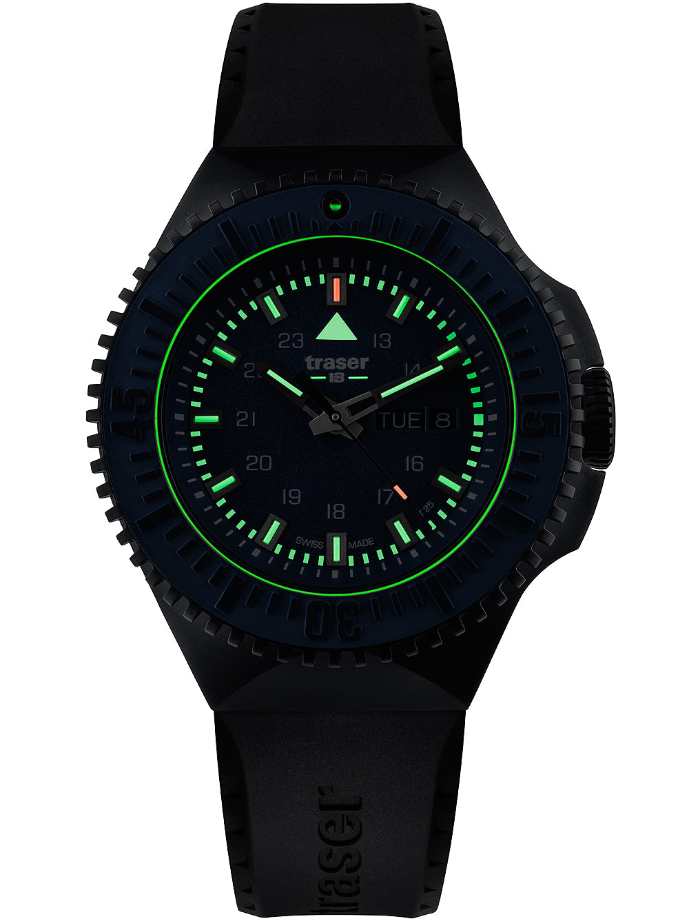 Traser H3 109857 P69 Svart-Stealth Blå 46mm