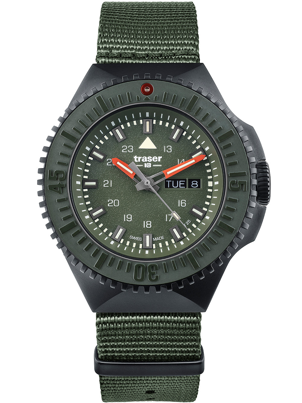 Traser H3 109858 P69 Svart-Stealth Grön 46mm