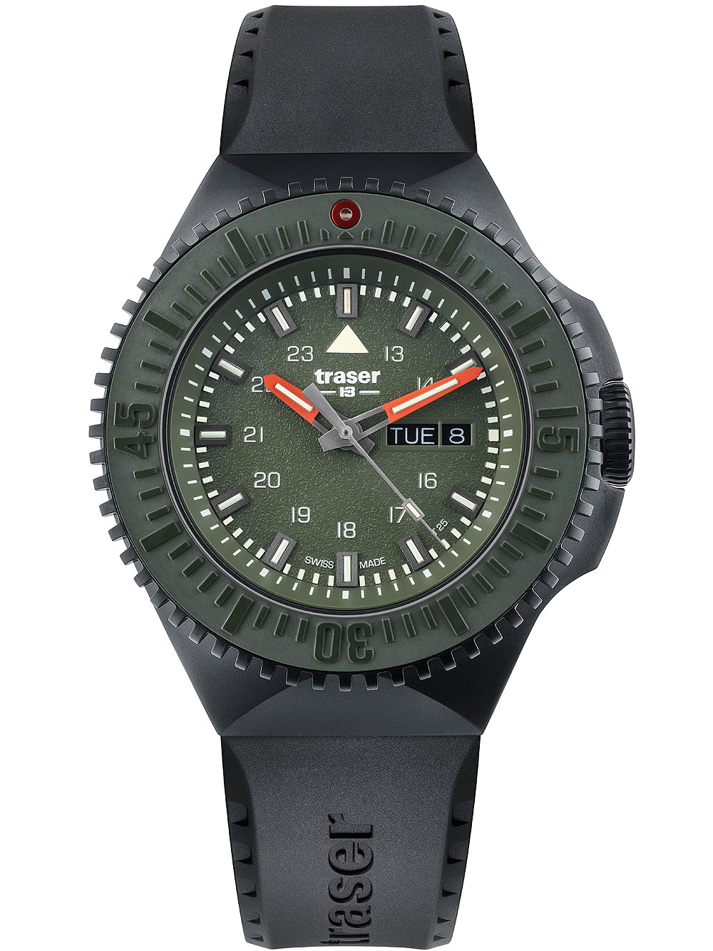 Traser H3 109859 P69 Svart-Stealth Grön 46mm