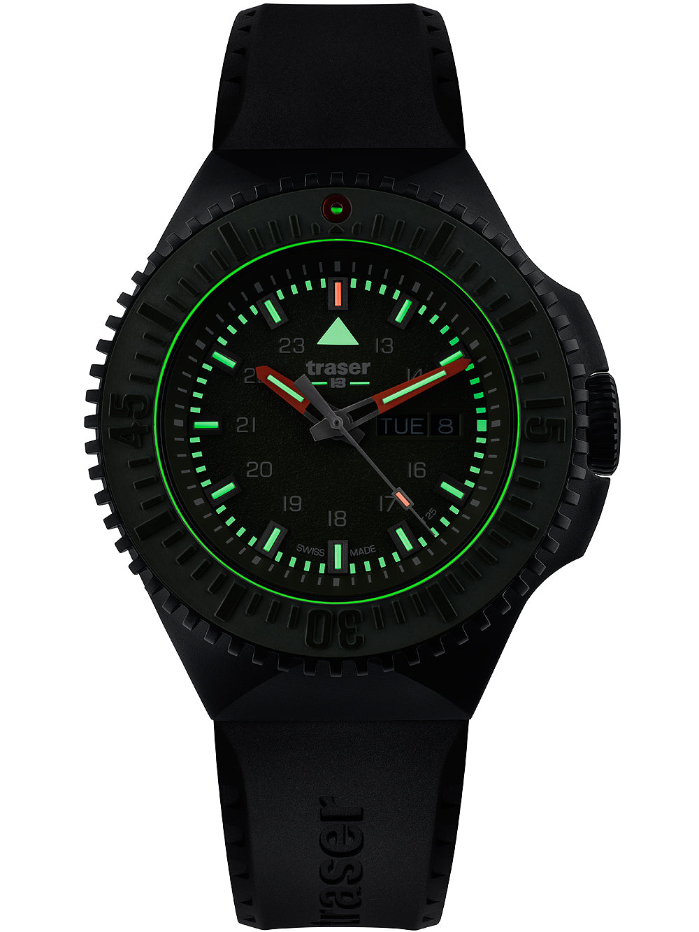 Traser H3 109859 P69 Svart-Stealth Grön 46mm