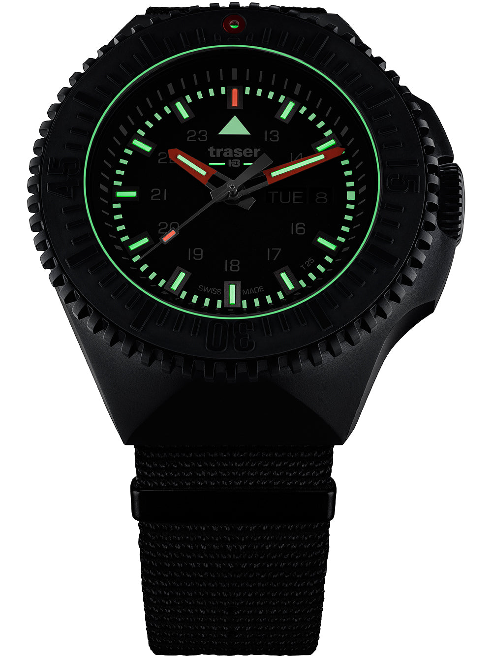 Traser H3 109854 P69 Svart-Stealth Svart 46mm