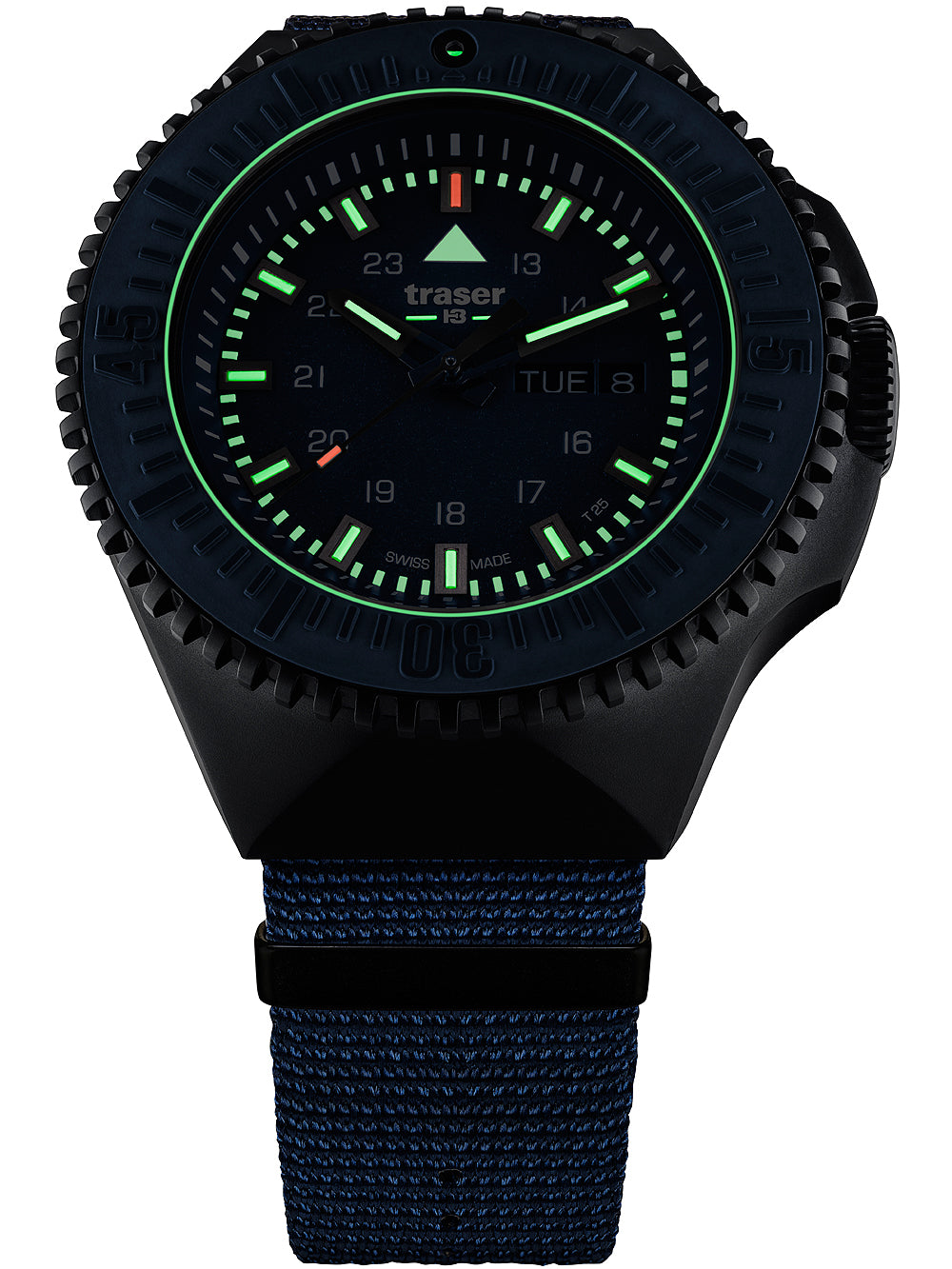 Traser H3 109856 P69 Svart-Stealth Blå 46mm