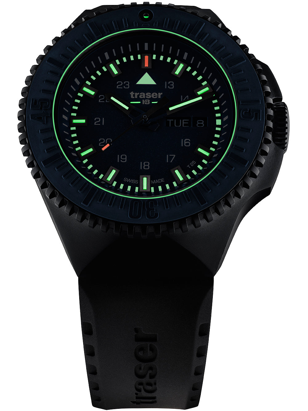 Traser H3 109857 P69 Svart-Stealth Blå 46mm