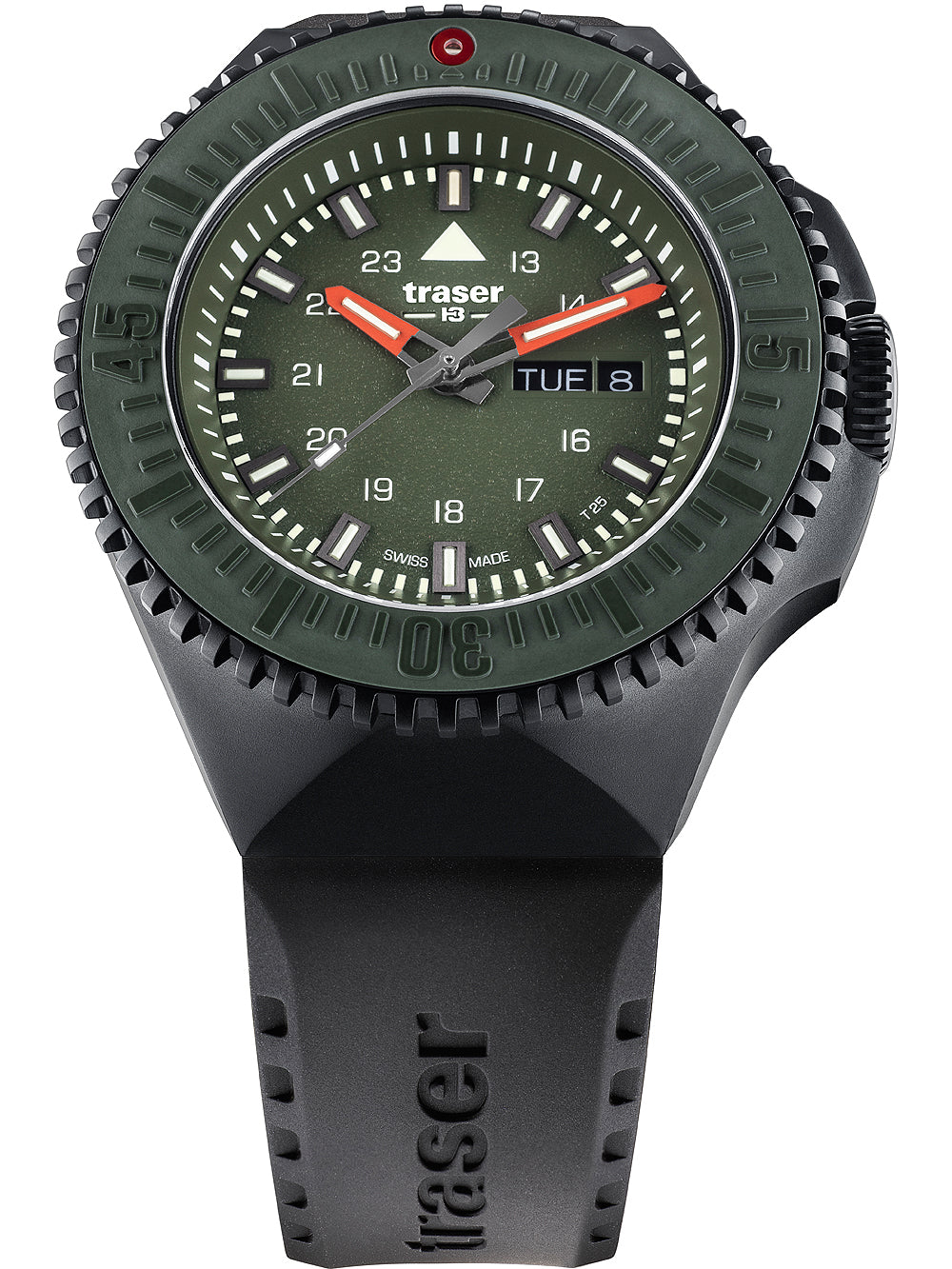 Traser H3 109859 P69 Svart-Stealth Grön 46mm