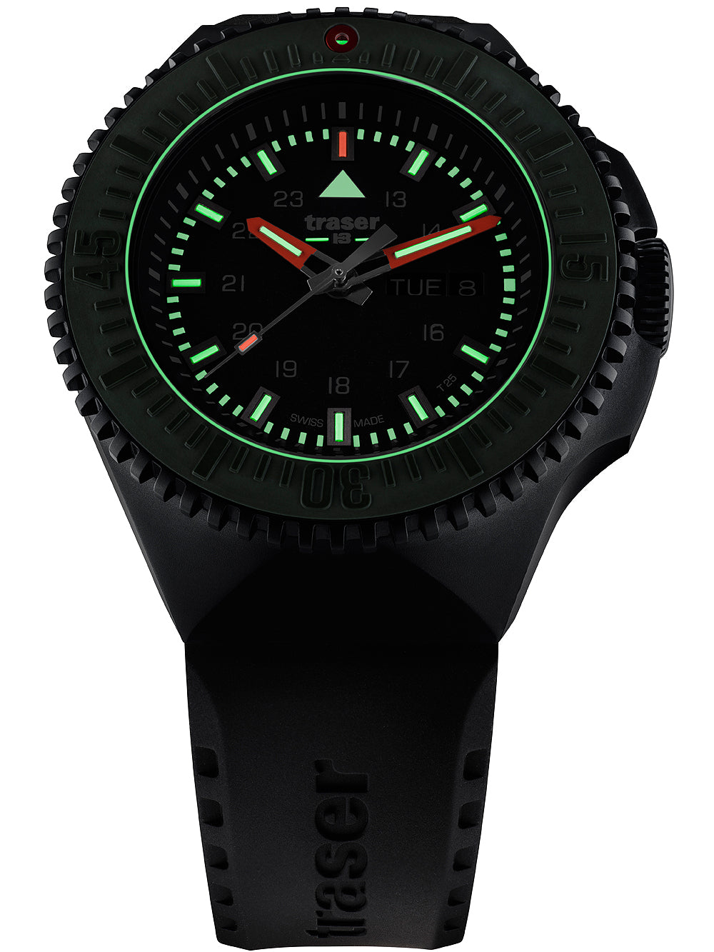 Traser H3 109859 P69 Svart-Stealth Grön 46mm