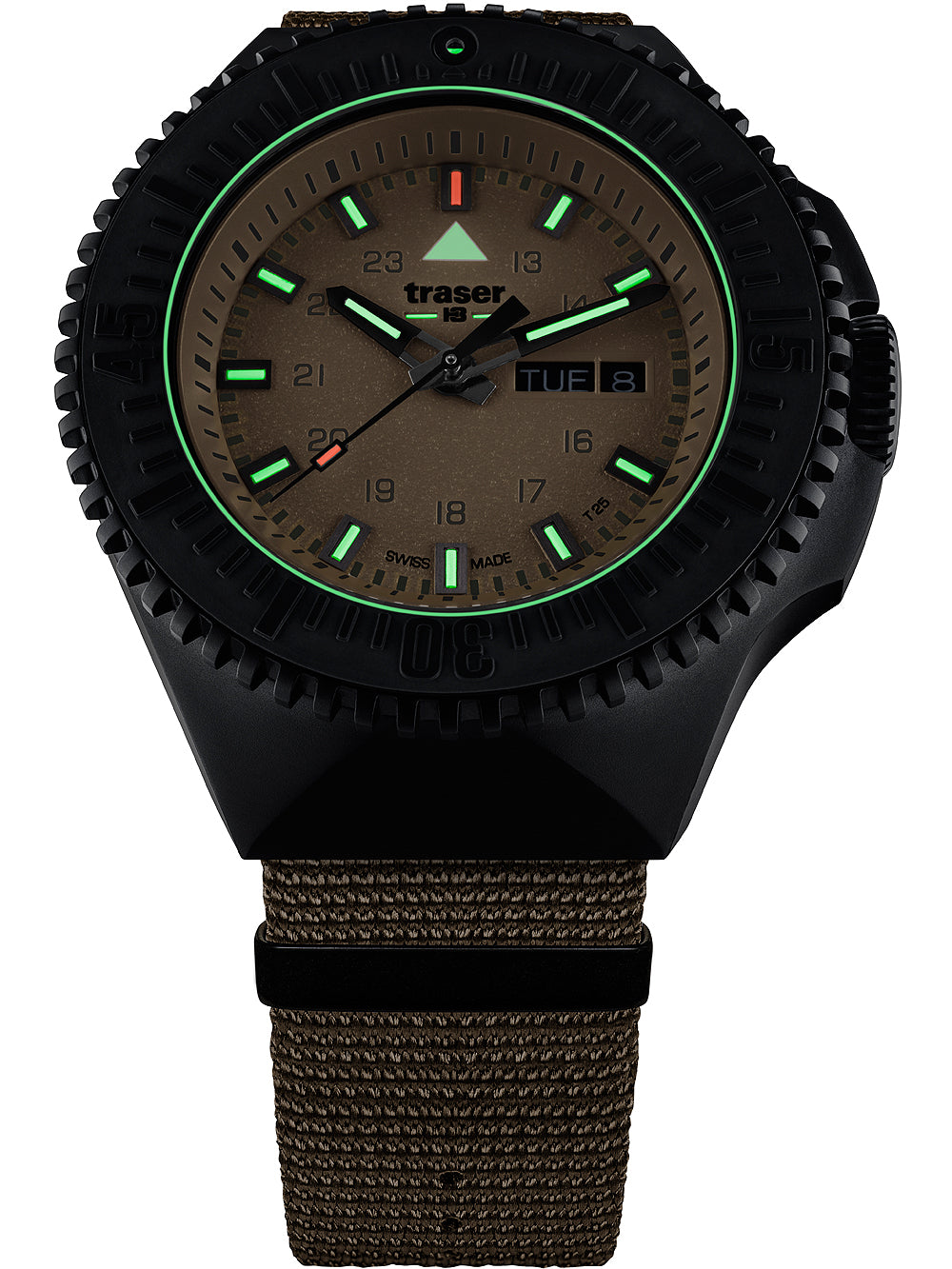 Traser H3 109860 P69 Svart-Stealth Sand 46mm