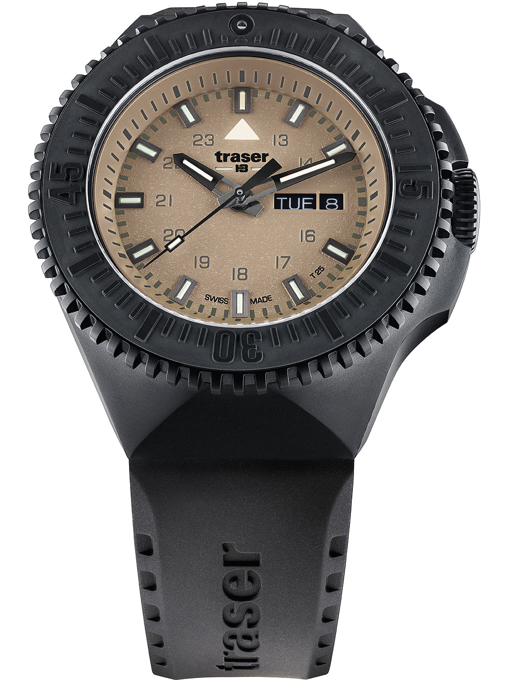 Traser H3 109861 P69 Svart-Stealth Sand 46mm