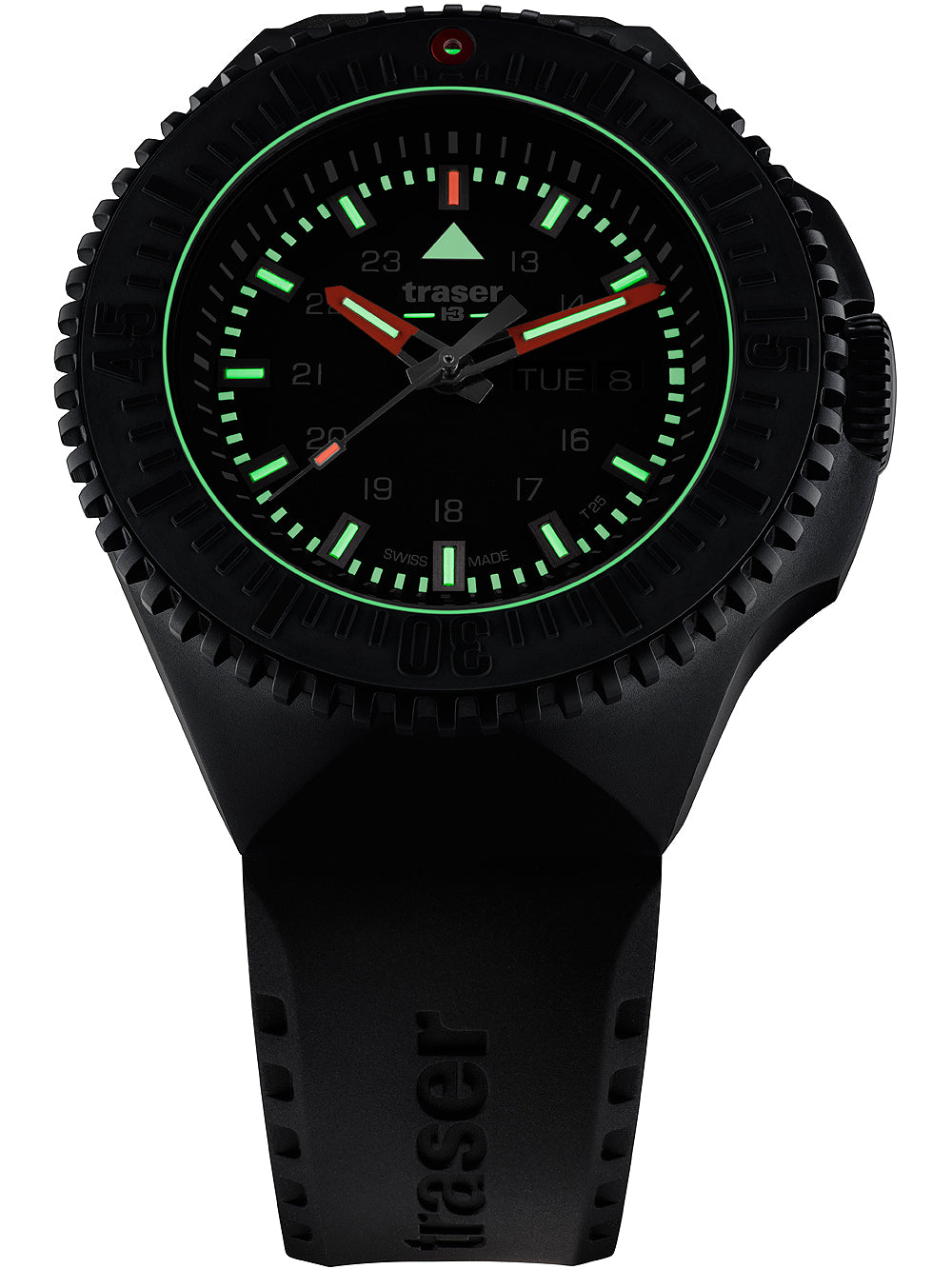 Traser H3 109855 P69 Svart-Stealth Svart 46mm