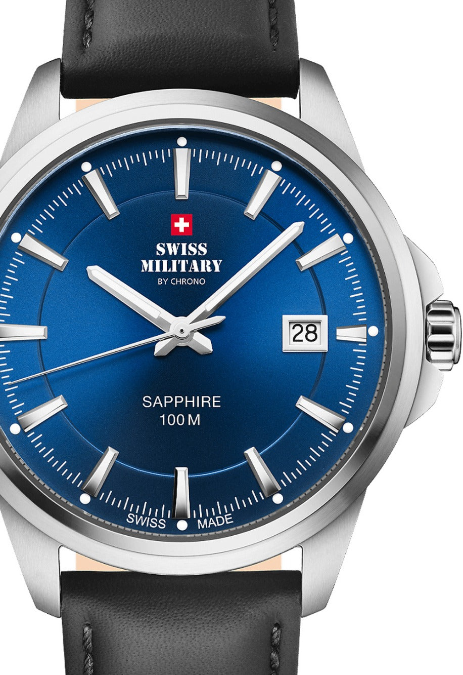 Swiss Military SM34104.10 Classic Sapphire Glas 40mm