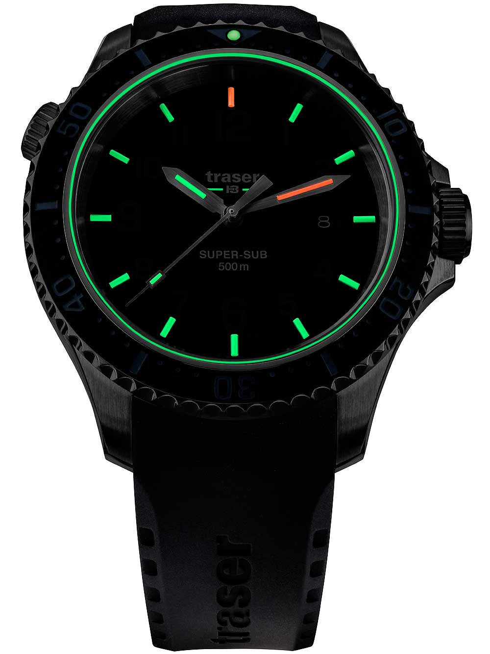 Traser H3 109377 P67 T25 SuperSub black 46 mm diver