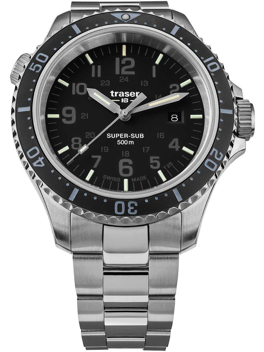 Traser H3 109376 P67 T25 SuperSub set black 46 mm diver