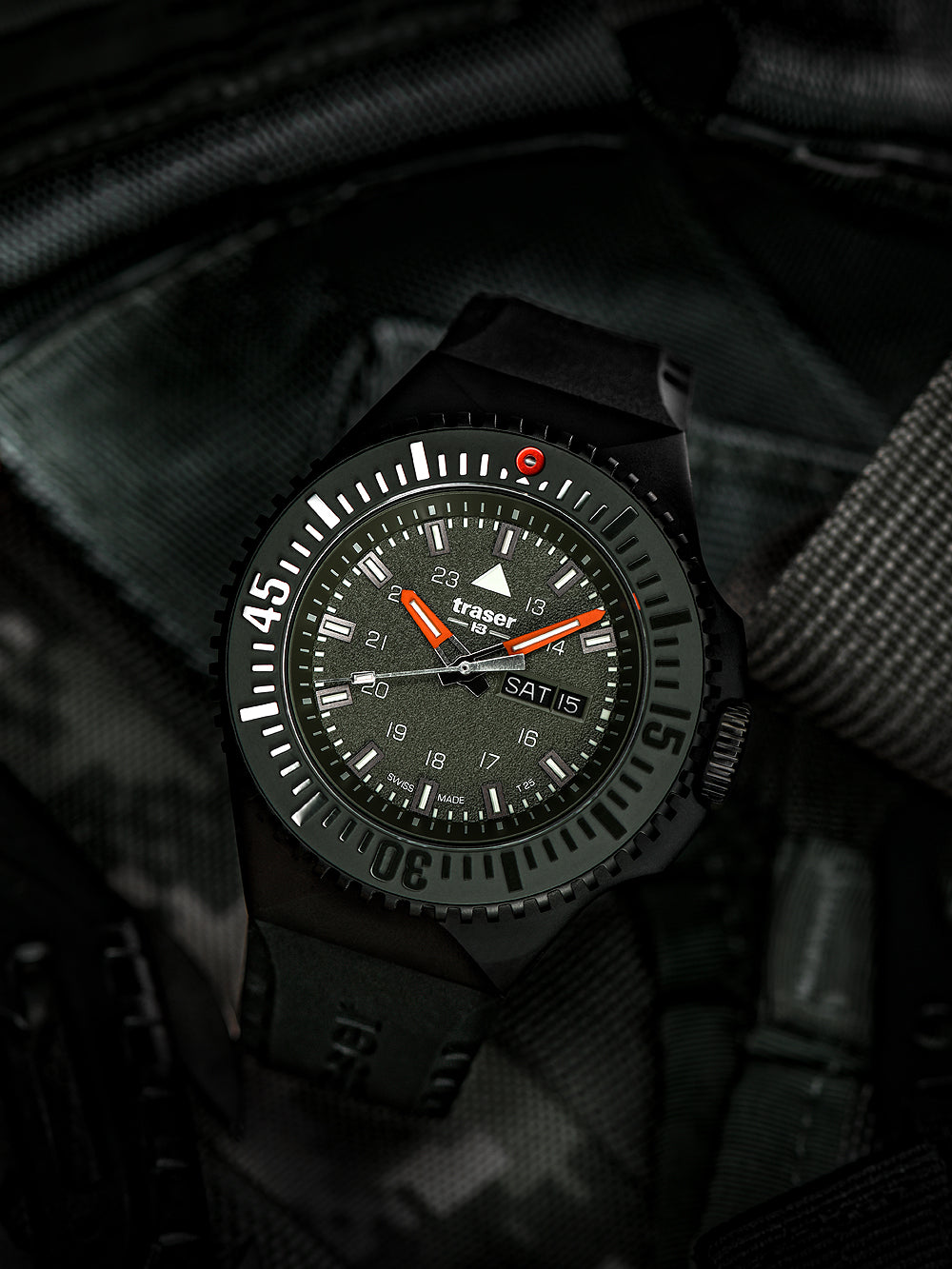 Traser H3 109859 P69 Svart-Stealth Grön 46mm