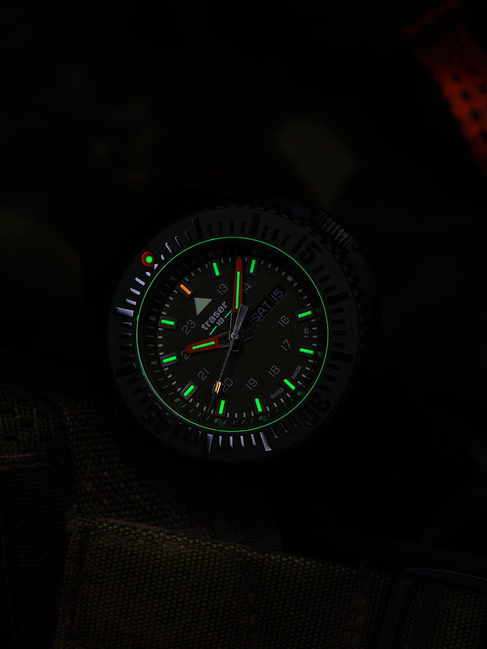 Traser H3 109859 P69 Svart-Stealth Grön 46mm