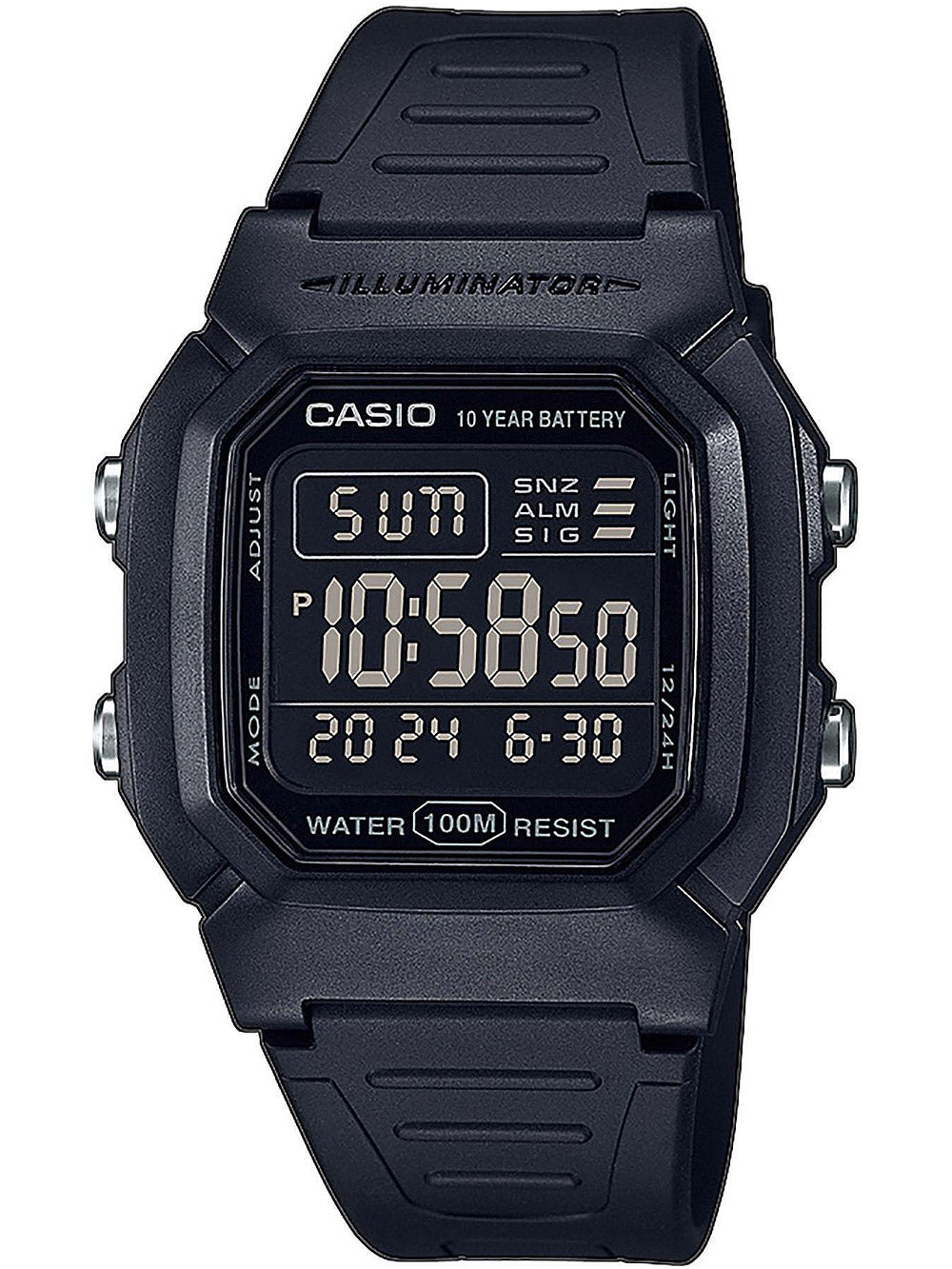 Casio W-800H-1BVES 37mm