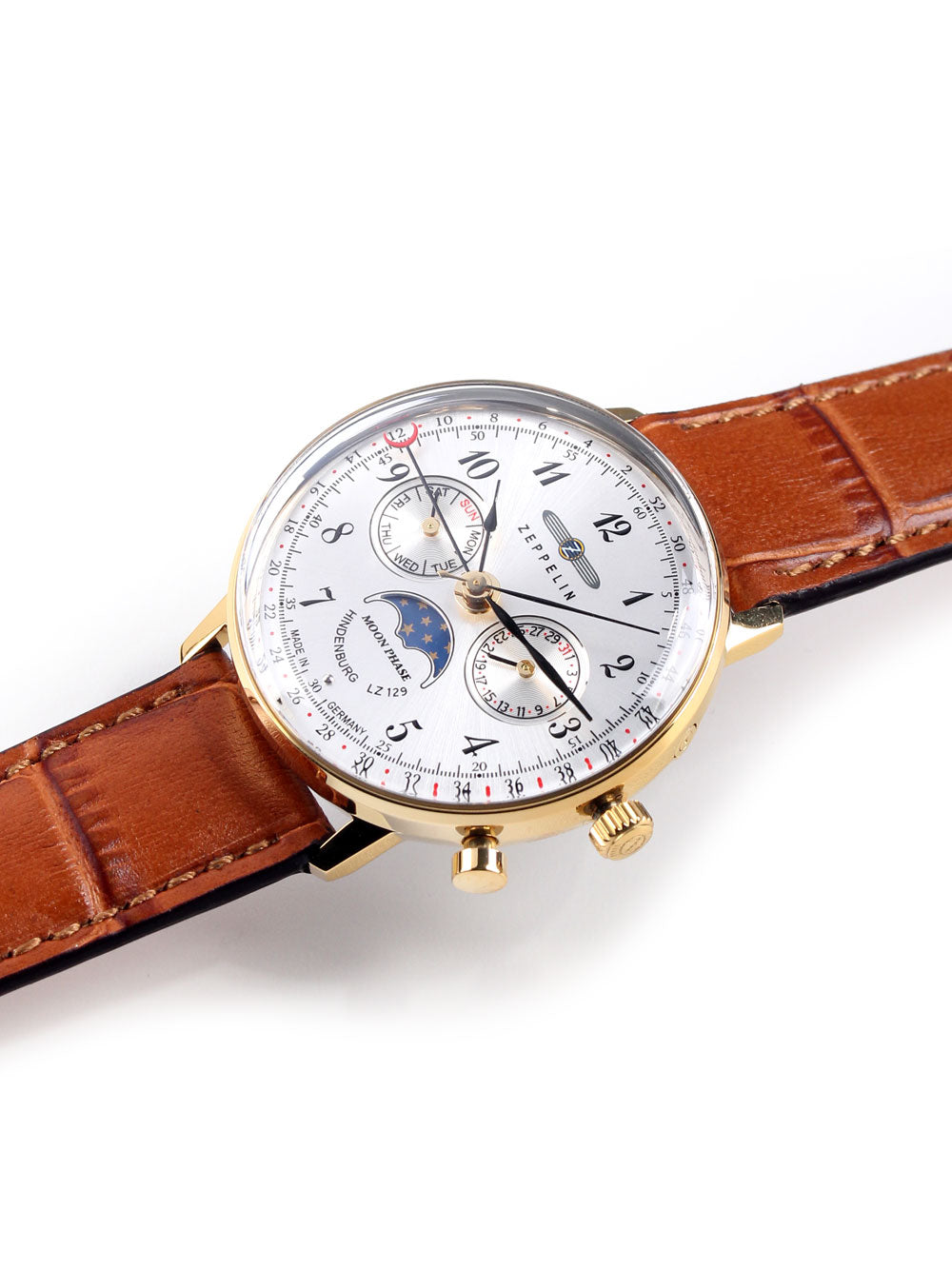 Zeppelin 7039-1 Hindenburg Moonphase  36 mm