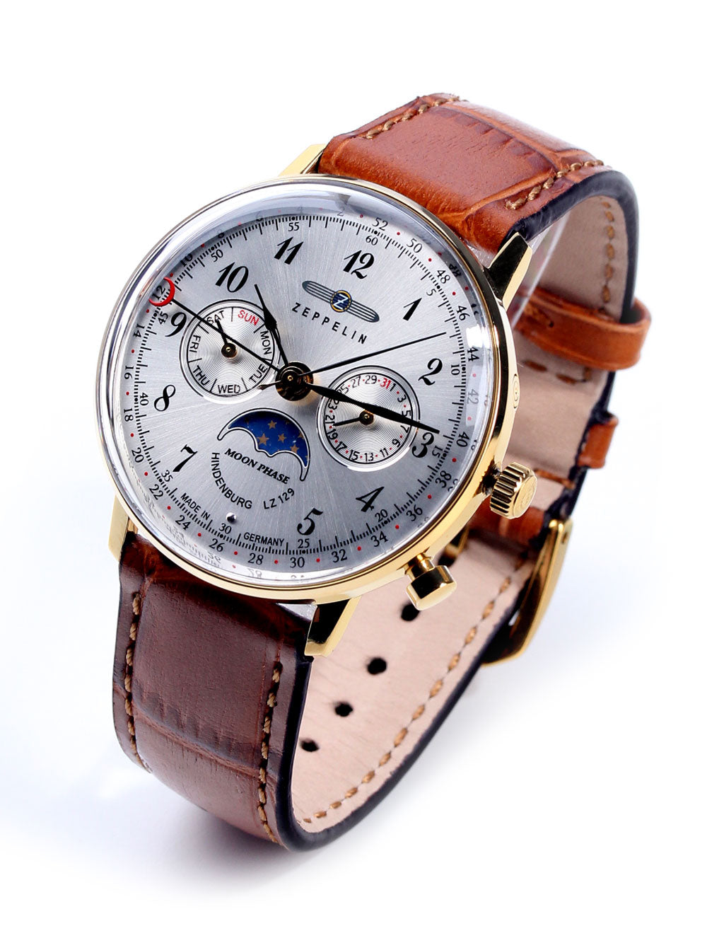 Zeppelin 7039-1 Hindenburg Moonphase  36 mm